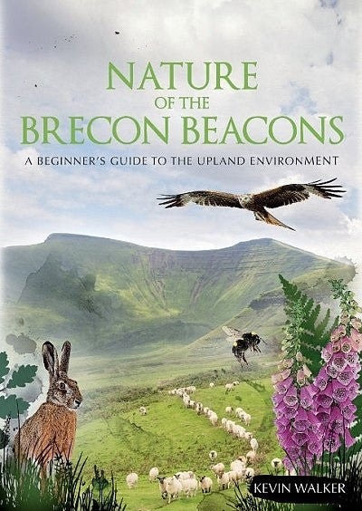 Clawr llyfr / Book cover: Nature of the Brecon Beacons - A Beginner's Guide to the Upland Environment