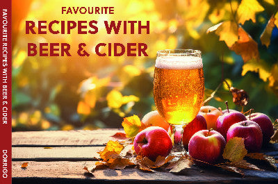 Clawr llyfr / Book cover: Favourite Recipes with Beer & Cider