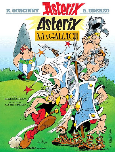 Clawr llyfr / Book cover: Asterix Na Ngallach (Irish)