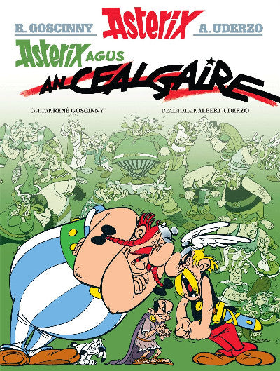 Clawr llyfr / Book cover: Asterix Agus an Cealgaire (Gaelic)