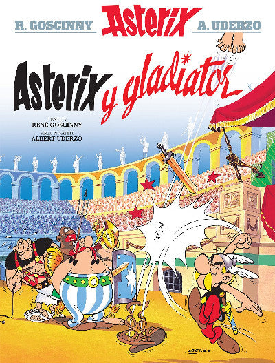 Clawr llyfr / Book cover: Asterix y Gladiator