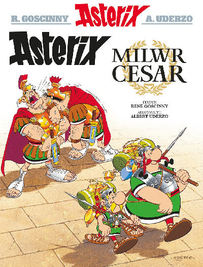 Clawr llyfr / Book cover: Asterix Milwr Cesar