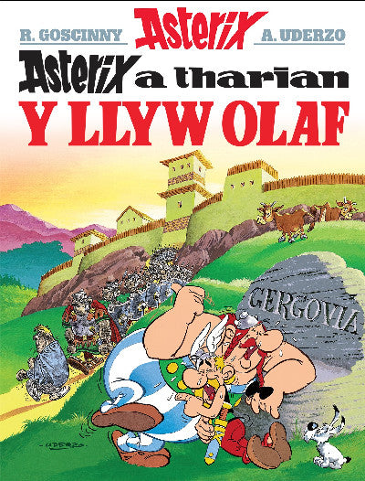 Clawr llyfr / Book cover: Asterix a Tharian y Llyw Olaf