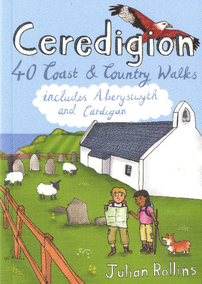 Clawr llyfr / Book cover: Ceredigion - 40 Coast and County Walks