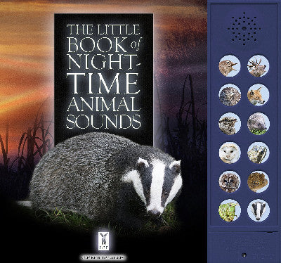 Clawr llyfr / Book cover: The Little Book of Night-Time Animal Sounds