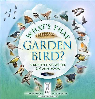 Clawr llyfr / Book cover: What's That Garden Bird? - Birdspotting Wheel and Guide Book