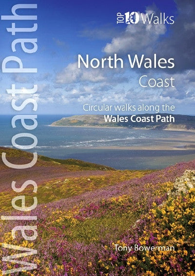 Clawr llyfr / Book cover: Top 10 Walks - Wales Coast Path: North Wales Coast