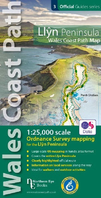Clawr llyfr / Book cover: Official Guide Series - Wales Coast Path: Llŷn Peninsula Coast Path Map