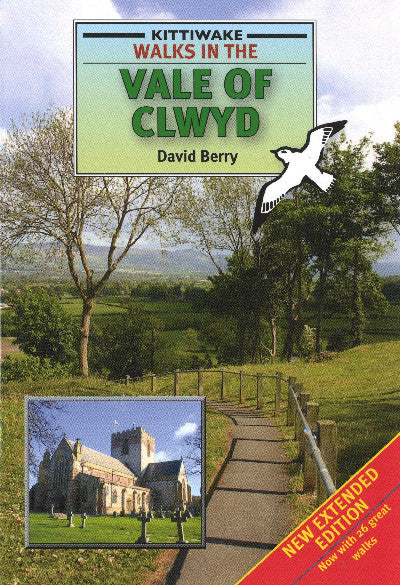 Clawr llyfr / Book cover: Walks in the Vale of Clwyd
