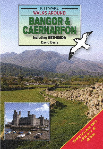 Clawr llyfr / Book cover: Walks Around Bangor and Caernarfon
