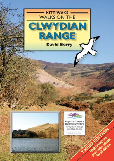 Clawr llyfr / Book cover: Walks on the Clwydian Range — Twenty-Two Great Walks Suitable for All Abilities.