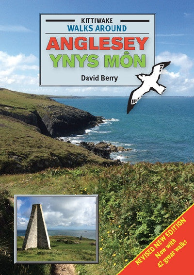 Clawr llyfr / Book cover: Walks Around Anglesey/Ynys Môn