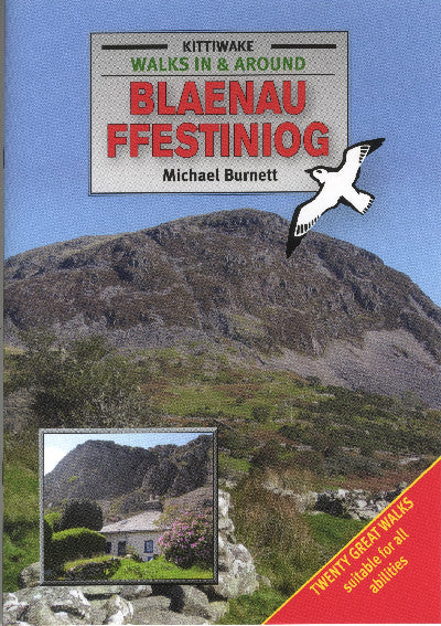 Clawr llyfr / Book cover: Walks in and Around Blaenau Ffestiniog