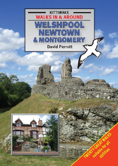 Clawr llyfr / Book cover: Walking Around Welshpool, Newtown and Montgomery