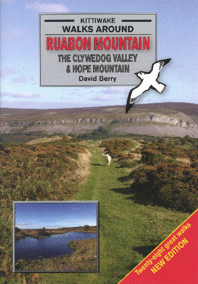 Clawr llyfr / Book cover: Ruabon Mountain, Walks Around - Clywedog Valley and Hope Mountain