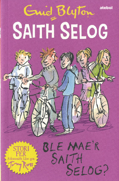 Clawr llyfr / Book cover: Saith Selog: Ble Mae'r Saith Selog