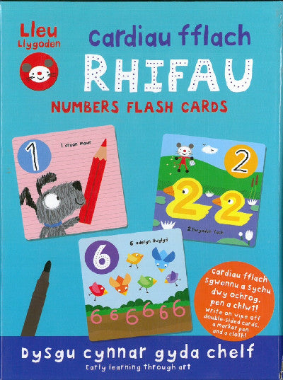 Gêm / Game: Lleu Llygoden: Cardiau Fflach Rhifau/Numbers Flash Cards