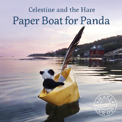 Clawr llyfr / Book cover: Celestine and the Hare: Paper Boat for Panda