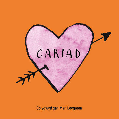Clawr llyfr / Book cover: Cariad
