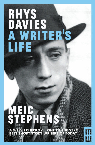 Clawr llyfr / Book cover: Rhys Davies - A Writer's Life