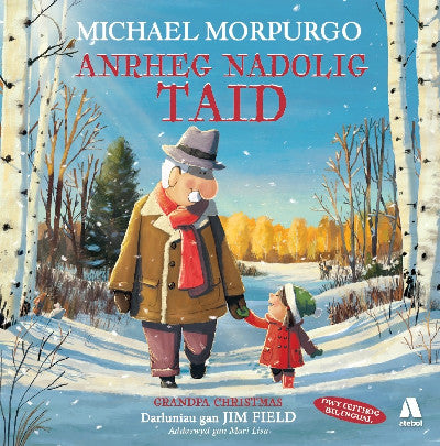 Clawr llyfr / Book cover: Anrheg Nadolig Taid / Grandpa Christmas