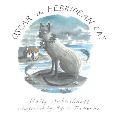 Clawr llyfr / Book cover: Oscar the Hebridean Cat