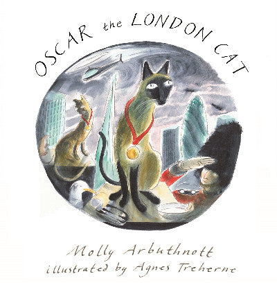 Clawr llyfr / Book cover: Oscar the London Cat