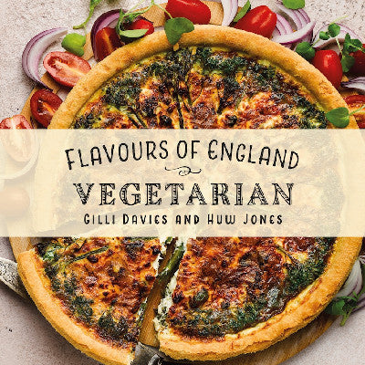 Clawr llyfr / Book cover: Flavours of England: Vegetarian