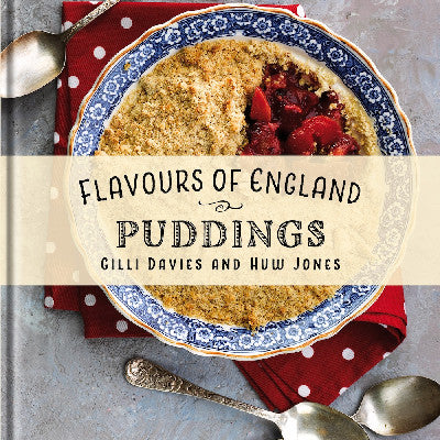 Clawr llyfr / Book cover: Flavours of England: Puddings
