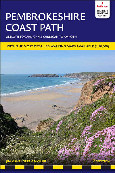 Clawr llyfr / Book cover: Pembrokeshire Coast Path - Amroth to Cardigan & Cardigan to Amroth
