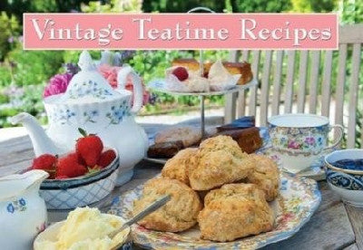 Clawr llyfr / Book cover: Vintage Teatime Recipes