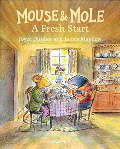 Clawr llyfr / Book cover: Mouse and Mole: A Fresh Start