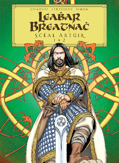 Clawr llyfr / Book cover: Leabhar Breatnach — Scéal Artúir 1 & 2
