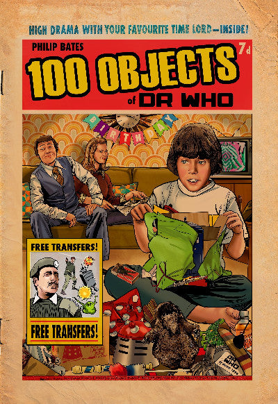 Clawr llyfr / Book cover: 100 Objects of Doctor Who