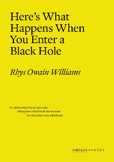 Clawr llyfr / Book cover: Here's What Happens When You Enter a Black Hole