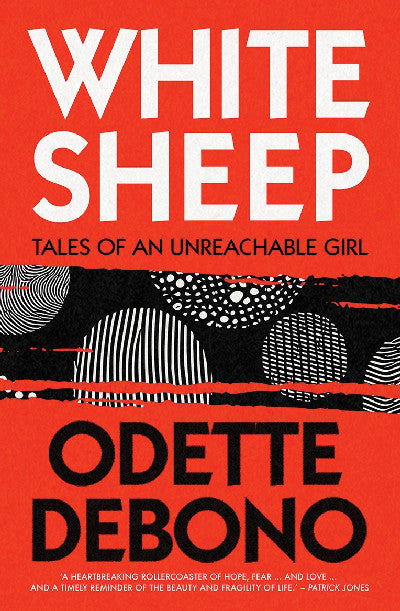 Clawr llyfr / Book cover: White Sheep — Tales of an Unreachable Girl
