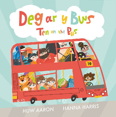 Clawr llyfr / Book cover: Deg ar y Bws / Ten on the Bus