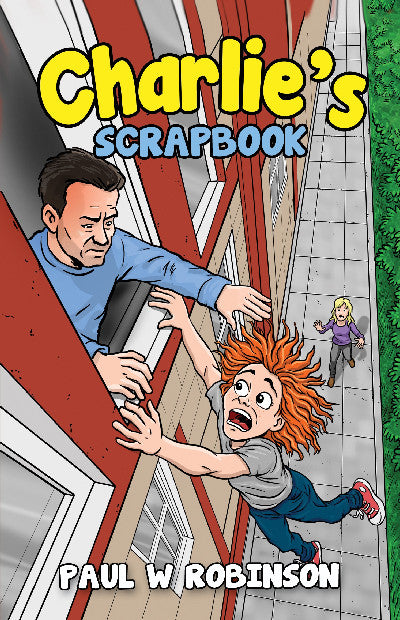 Clawr llyfr / Book cover: Charlie's Scrapbook