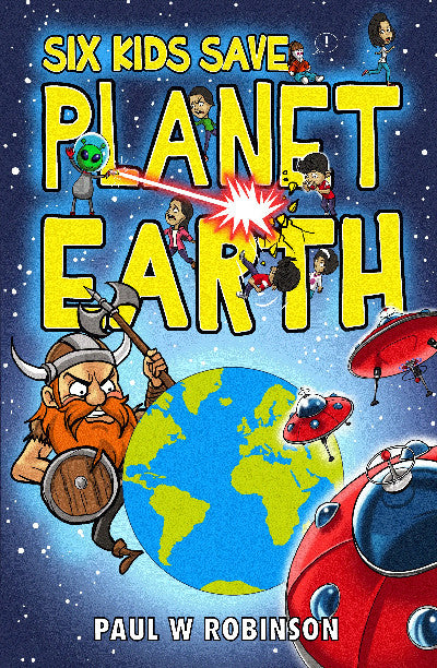 Clawr llyfr / Book cover: Six Kids Save Planet Earth