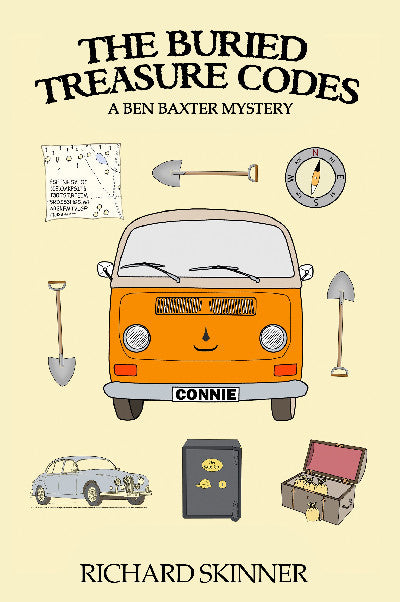 Clawr llyfr / Book cover: Buried Treasure Codes - a Ben Baxter Mystery