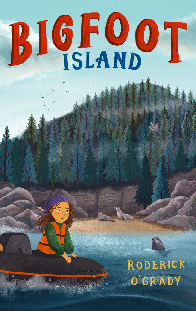 Clawr llyfr / Book cover: Bigfoot Island