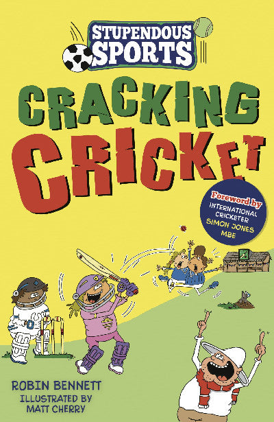 Clawr llyfr / Book cover: Cracking Cricket