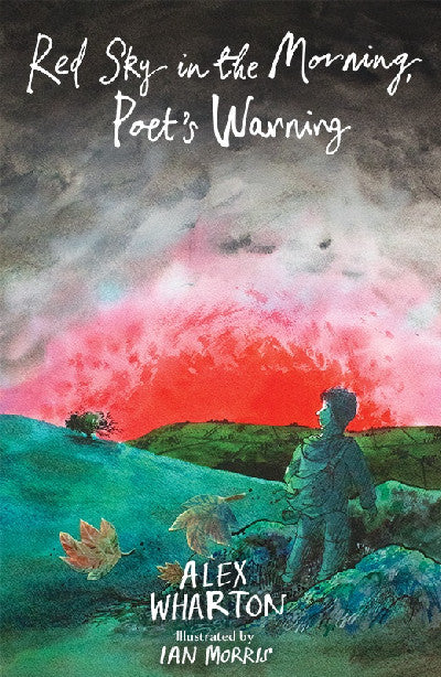 Clawr llyfr / Book cover: Red Sky in the Morning, Poet's Warning