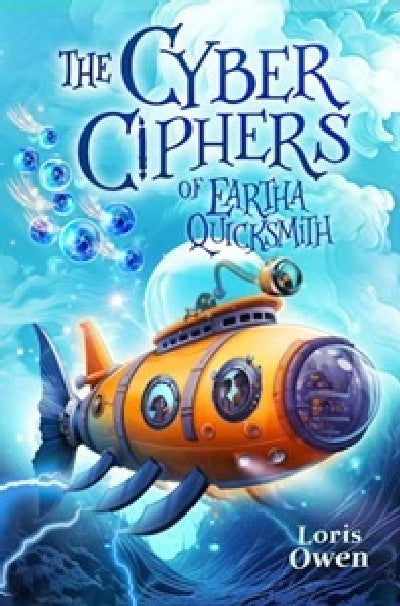 Clawr llyfr / Book cover: The Cyber Ciphers of Eartha Quicksmith