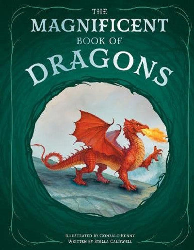 Clawr llyfr / Book cover: The Magnificent Book of Dragons