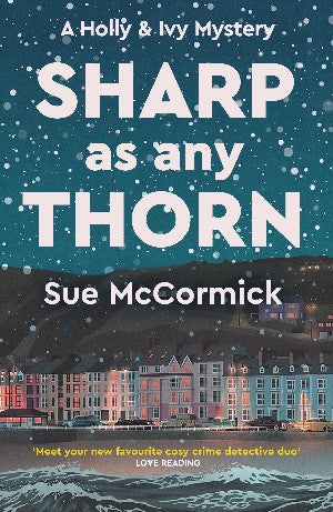 Clawr y llyfr: Sharp As Any Thorn / Book cover: Sharp As Any Thorn