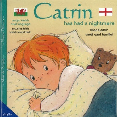 Clawr llyfr / Book cover: Mae Catrin Wedi Cael Hunllef / Catrin Has Had a Nightmare