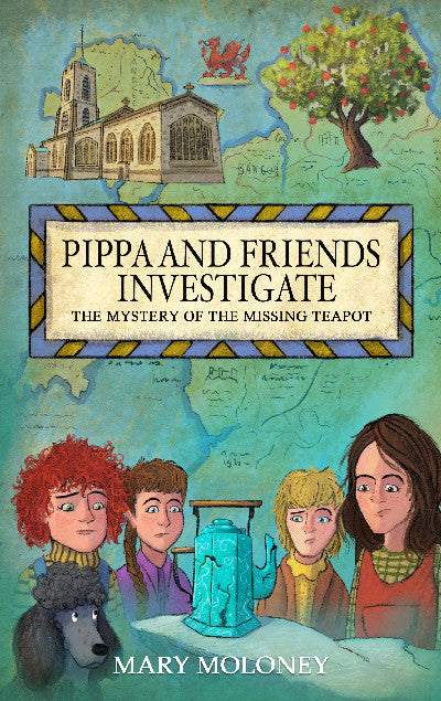 Clawr llyfr / Book cover: Pippa and Friends Investigate — The Mystery of the Missing Teapot