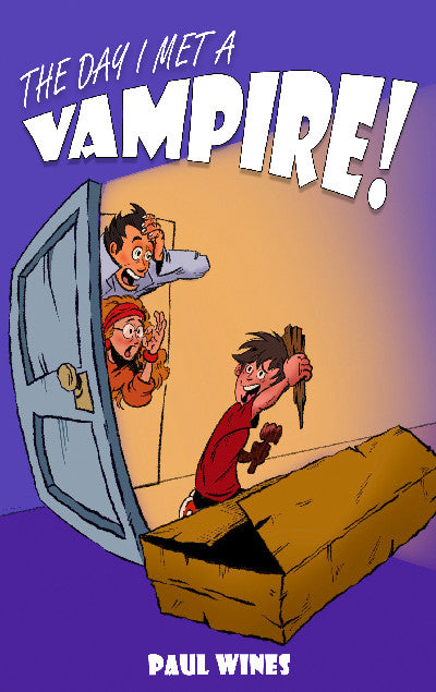 Clawr llyfr / Book cover: The Day I Met A Vampire
