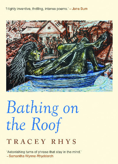 Clawr llyfr / Book cover: Bathing on the Roof